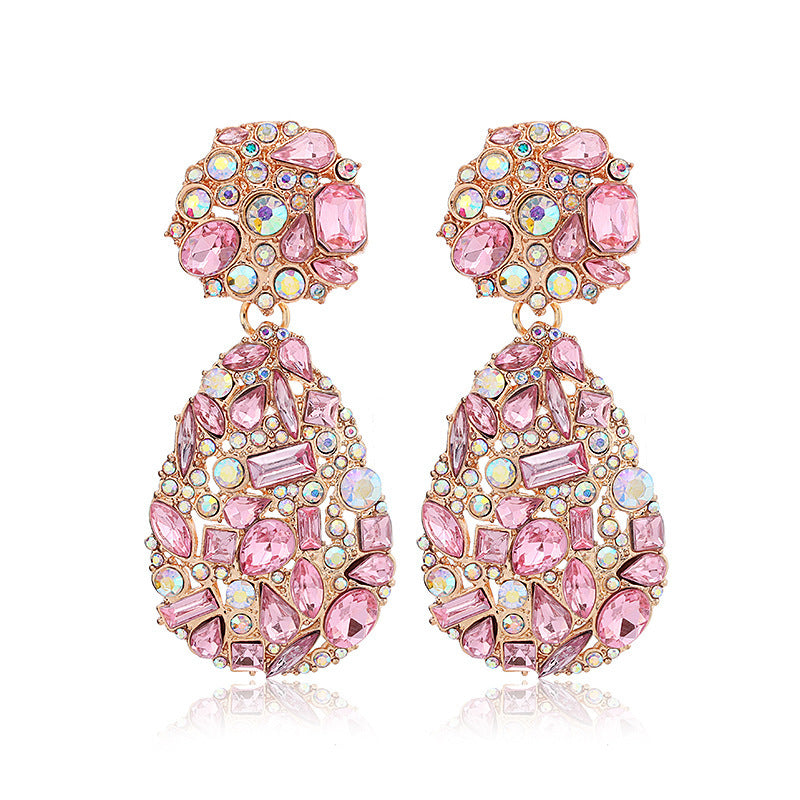 Retro Water Drop Ear Clip - High Profile Diamond Alloy No Piercing