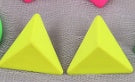 Acrylic Spray-Painted Earrings - Colorful Geometric Statement Jewelry USA