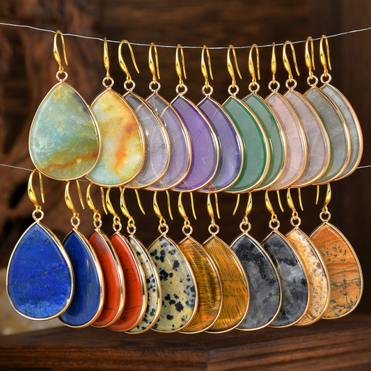 Retro Water Drop Earrings - Vintage Teardrop Statement Earrings USA