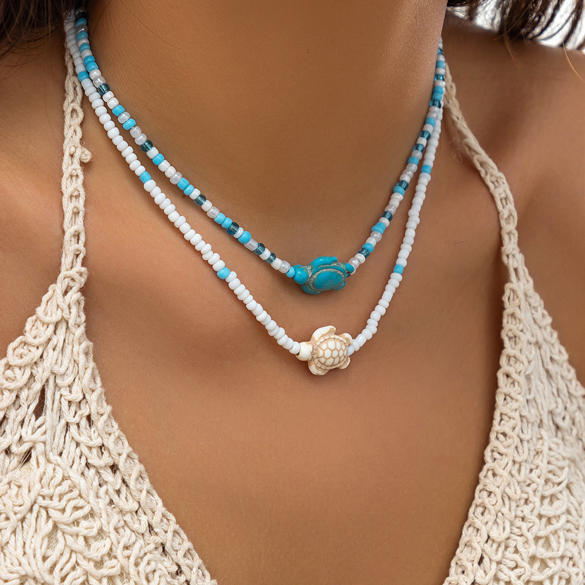 Starfish Shell Necklace - Ocean Beach Statement Jewelry USA