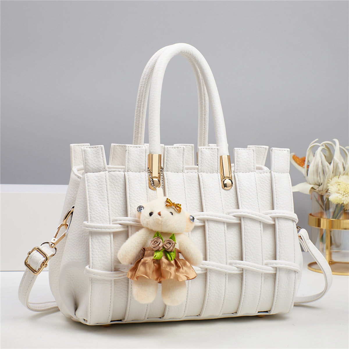 Anti-scratch Hand-woven Handbag - Fashion Women's Shoulder Bag