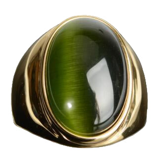 Stainless Steel Faux Opal Rings - Titanium Iridescent Women's Jewelry