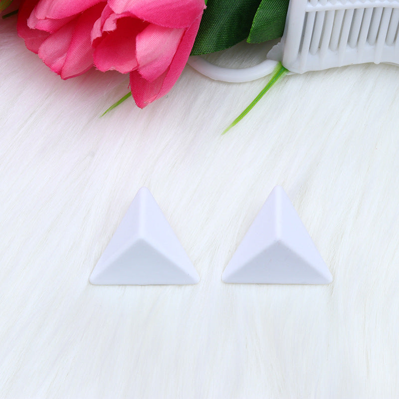 Triangle Spray Paint Earrings - 12 Color 3D Artistic Geometric Studs