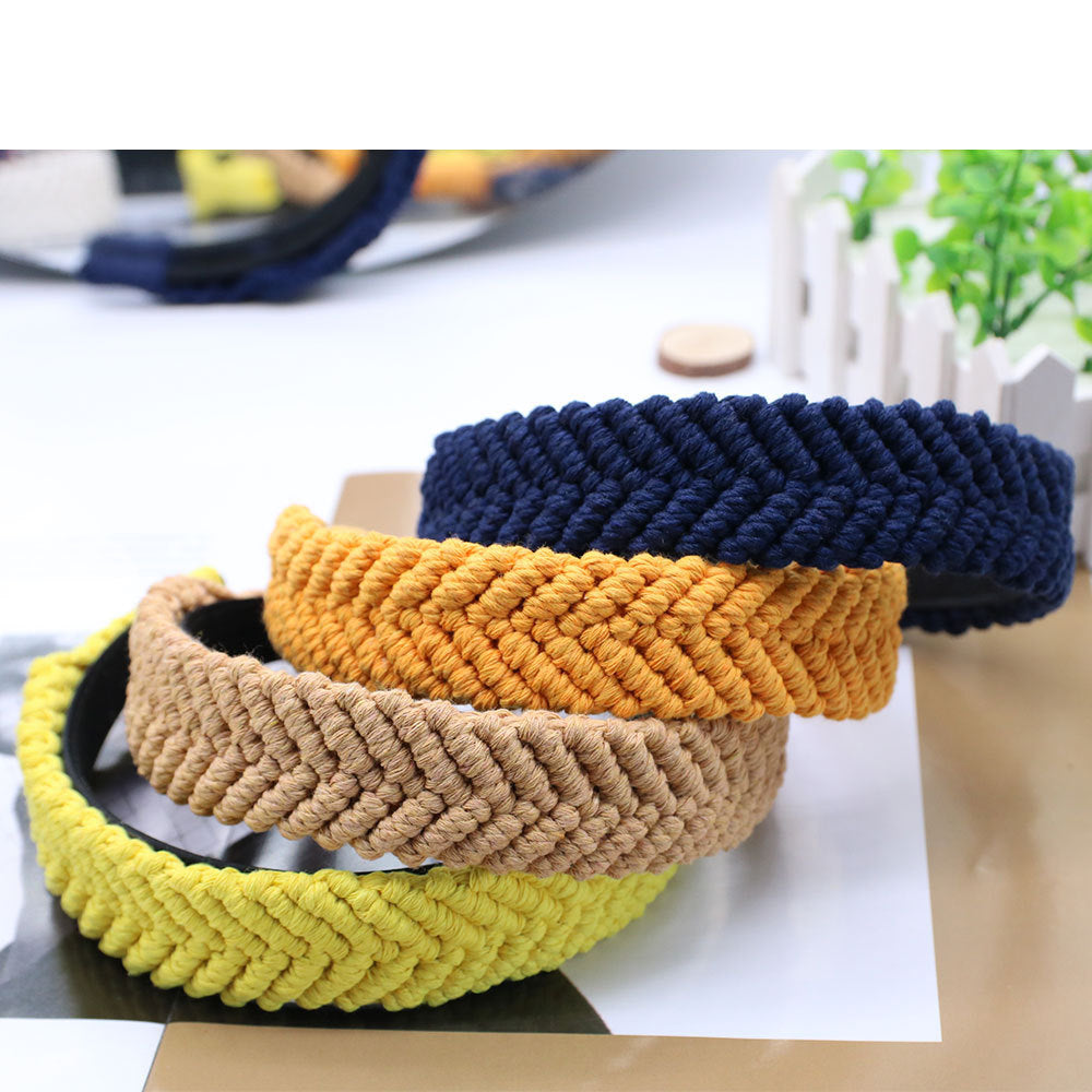 Vintage Headband - Cotton Thread Hair Accessories Women's Retro Style