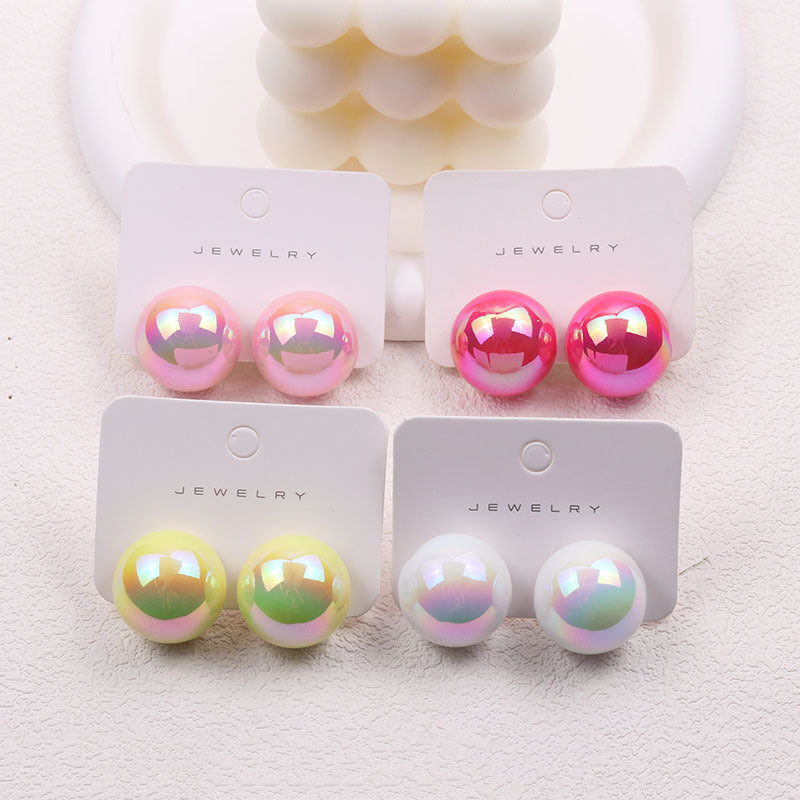Magic Color Bean Earrings - Summer Fashion Color-Changing Stud Style