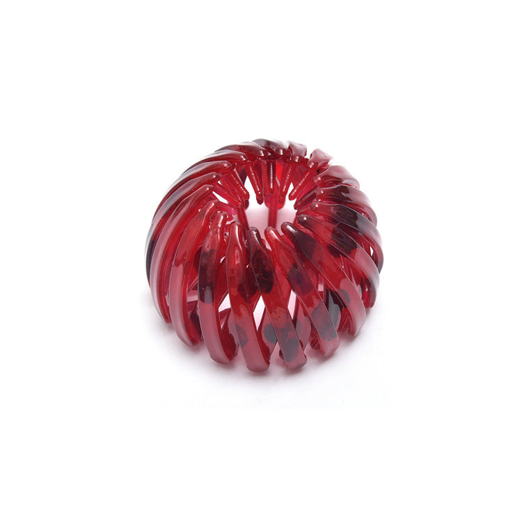 Bird's Nest Hairpin - Color Rhinestone Ponytail Ball Hair Accessory