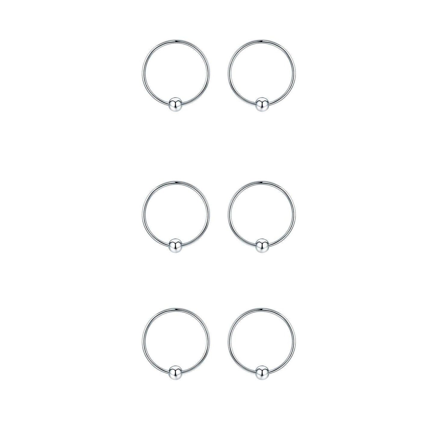 Hypoallergenic Sterling Silver Small Huggie Hoop Earring
