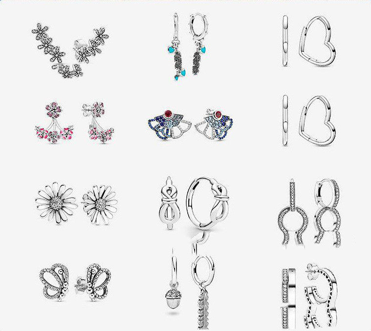 Sterling Silver 925 Earring Heart
