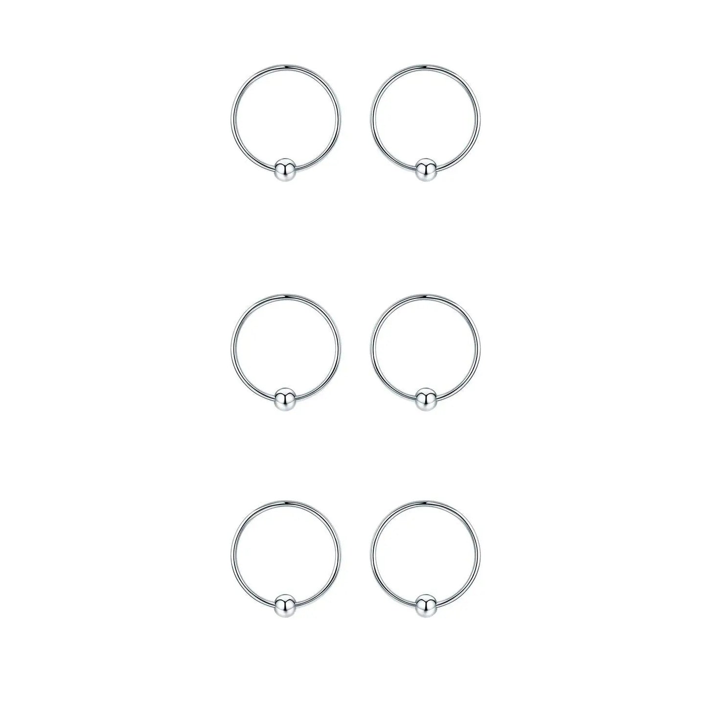 Hypoallergenic Sterling Silver Small Huggie Hoop Earring