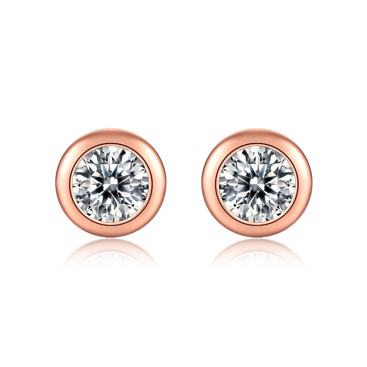 Moissanite Bubble Stud Earrings - S925 Silver Simple Perception Style