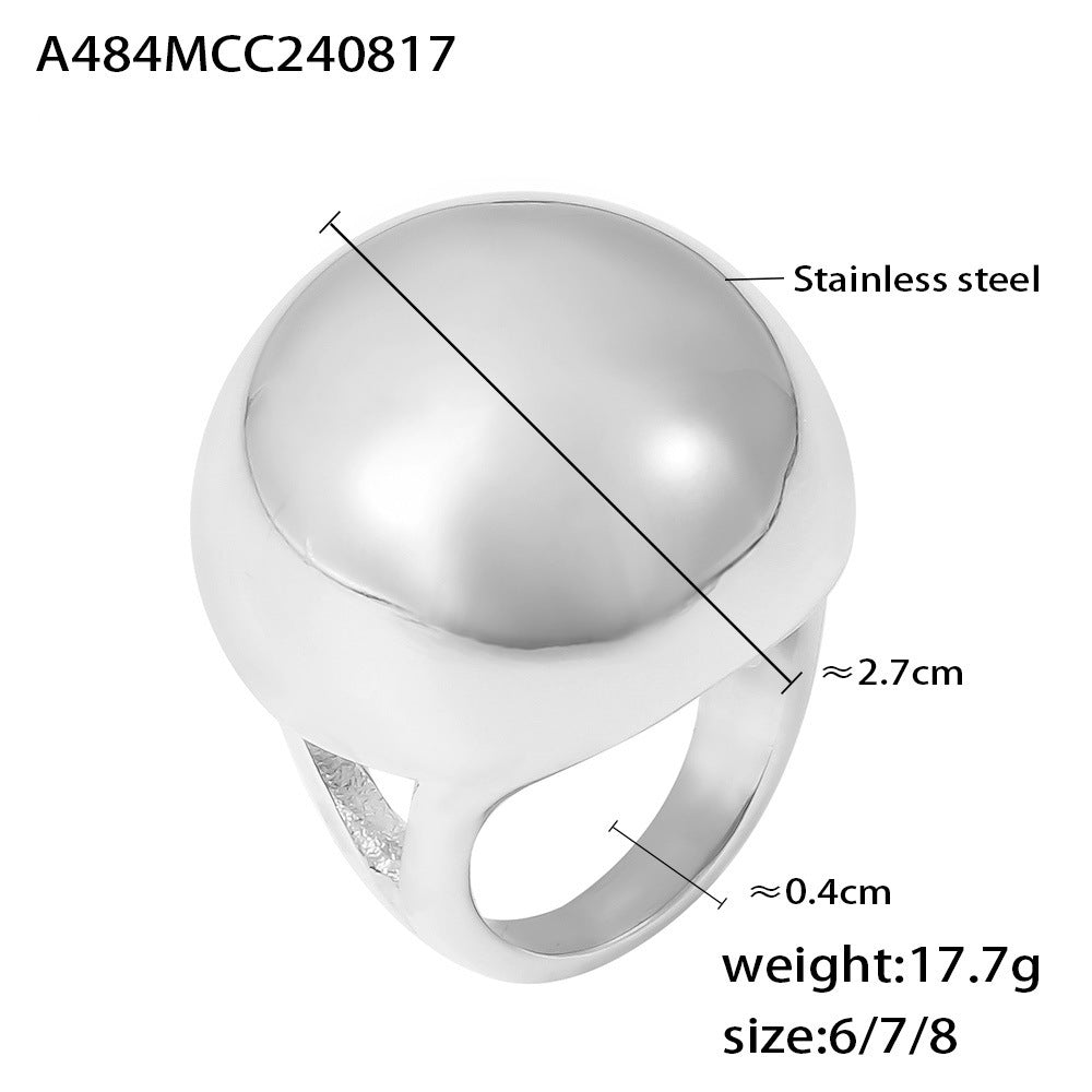 Ball Ring - Exaggerated Personalized Stainless Steel Statement Design