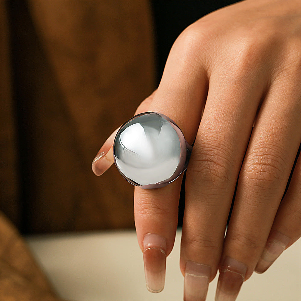 Ball Ring - Exaggerated Personalized Stainless Steel Statement Design
