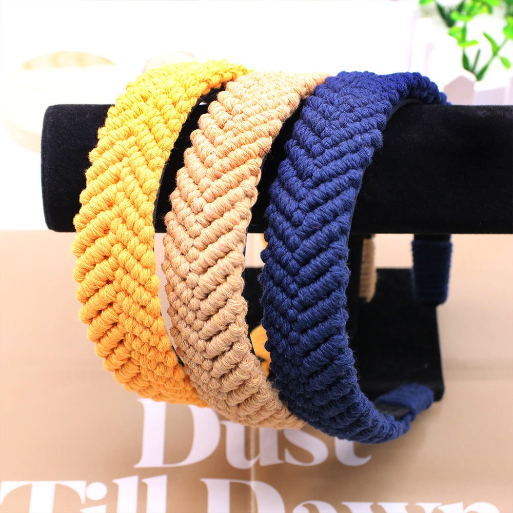 Vintage Headband - Cotton Thread Hair Accessories Women's Retro Style