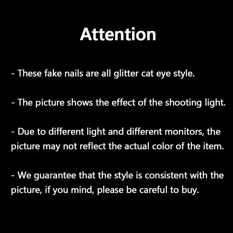 Summer Glitter Pure White Aurora Pearlescent Solid Color Cat Eye Fake Toenails Art Toe Nails False Nails Press on Nails Toenails