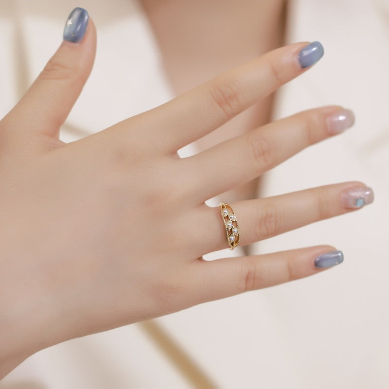 Shell Pearl Ring - Women's Fashion Personality Geometric Design