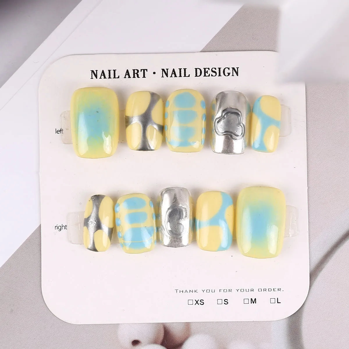 Short Square Almonds Y2K Press On Nail Art Aurora Cat's Eye Handwork Portable Convenient To Work Diy Short Fake Nails Wholesale