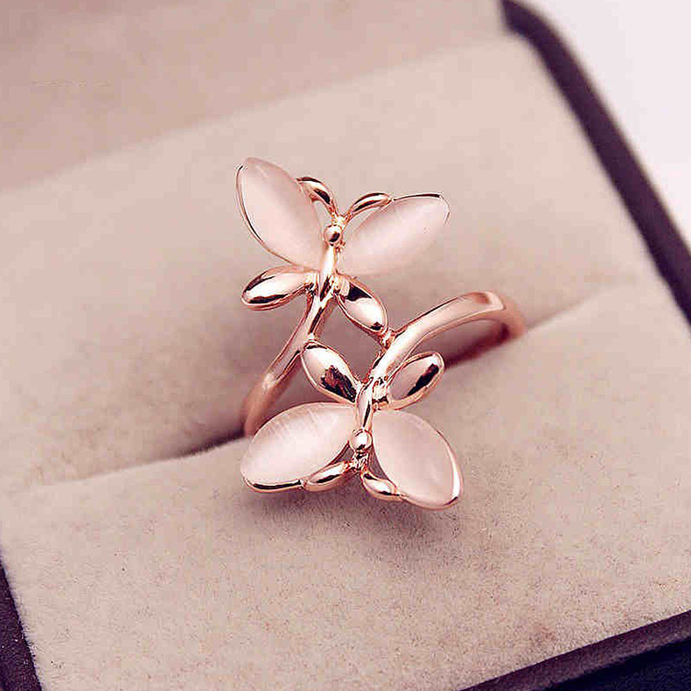 All-match Flower Ring - Affordable Luxury Fashion Niche Rose Gold