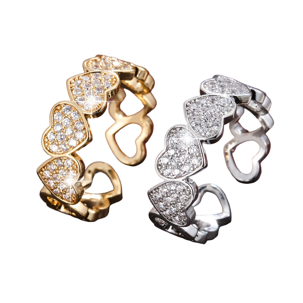 Love Fashion Couples Ring - European American Openings Matching Set