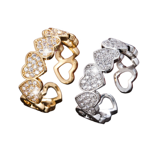 Love Fashion Couples Ring - European American Openings Matching Set