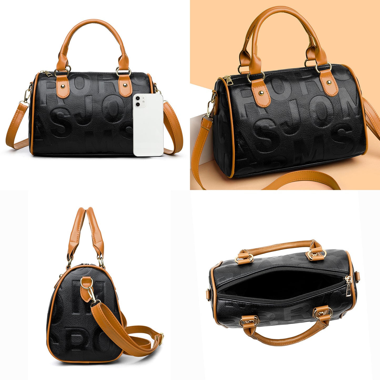 Authentic Leather Crossbody Bag - Large Capacity Tactile Feel Women's Bag