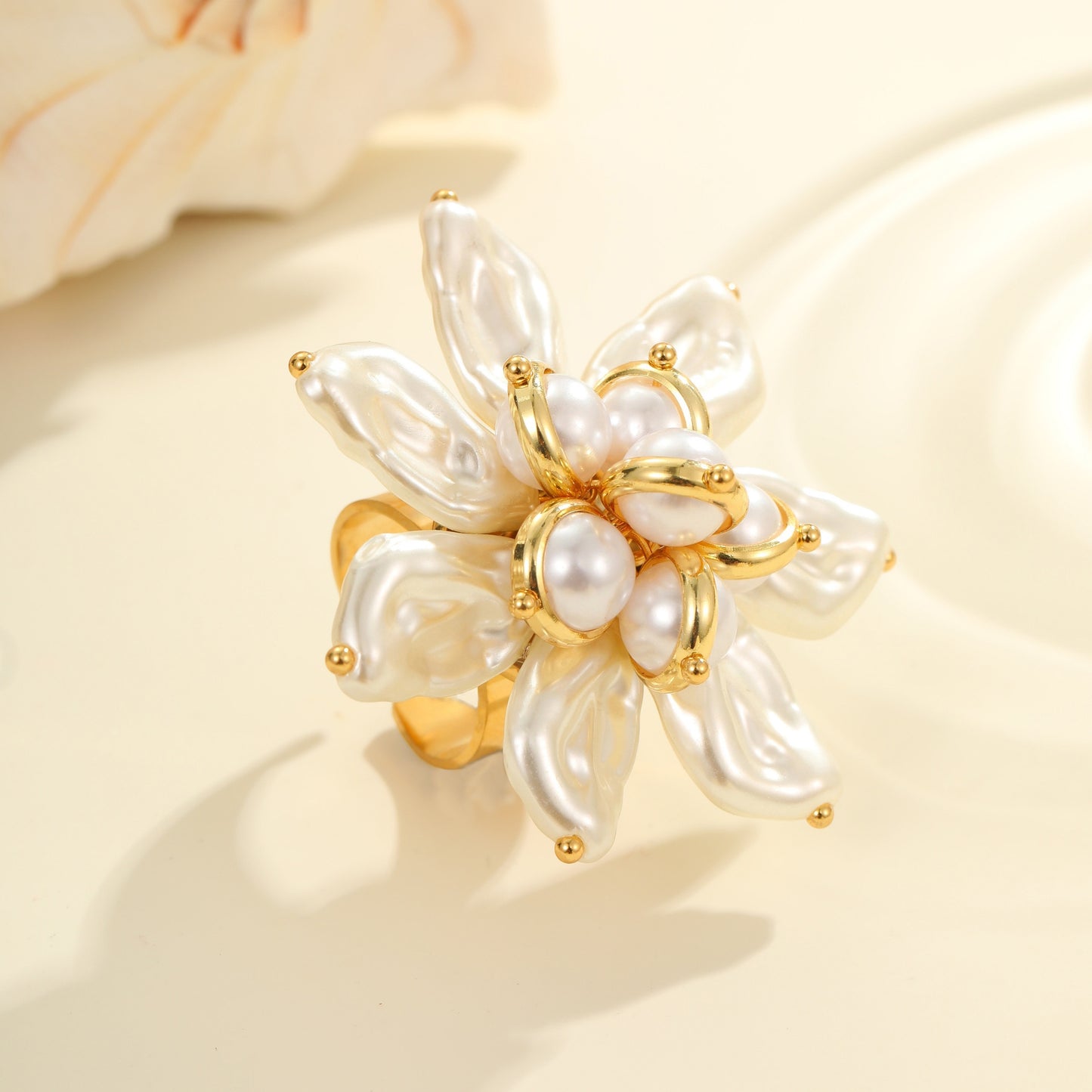 Colorful Flower Ring - Dopamine Vibes Adjustable Floral Jewelry USA