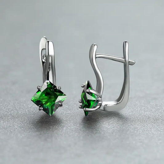 Light Luxury Diamond Design Earrings - Simple Elegant Style