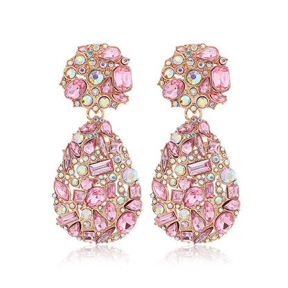 Retro Water Drop Ear Clip - High Profile Diamond Alloy No Piercing