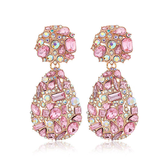 Retro Water Drop Ear Clip - High Profile Diamond Alloy No Piercing