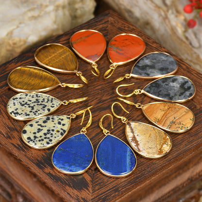 Retro Water Drop Earrings - Vintage Teardrop Statement Earrings USA