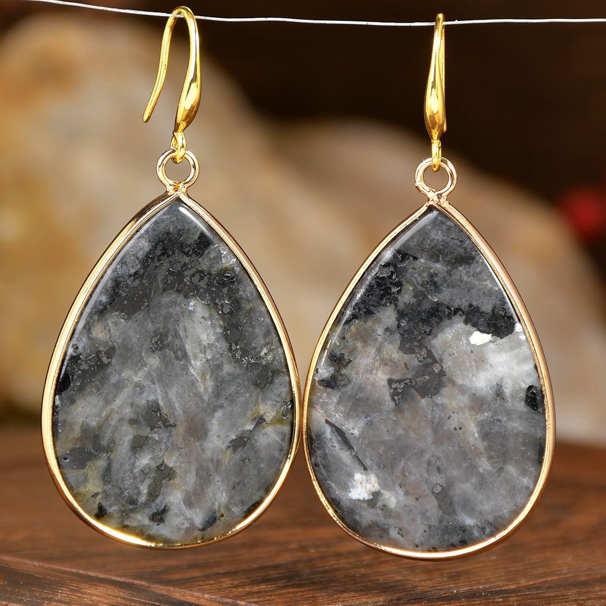 Retro Water Drop Earrings - Vintage Teardrop Statement Earrings USA