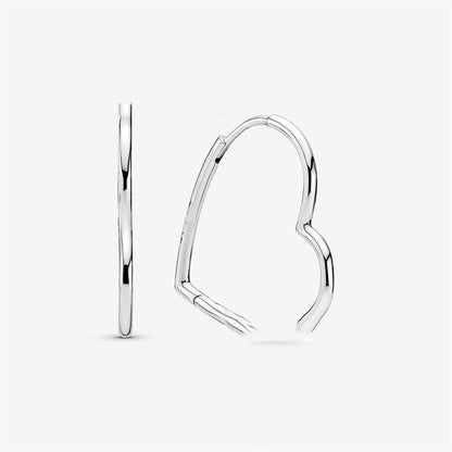 Sterling Silver 925 Earring Heart
