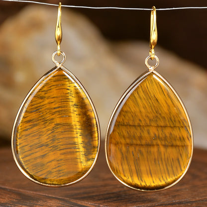Retro Water Drop Earrings - Vintage Teardrop Statement Earrings USA