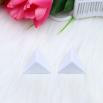 Triangle Spray Paint Earrings - 12 Color 3D Artistic Geometric Studs
