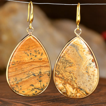 Retro Water Drop Earrings - Vintage Teardrop Statement Earrings USA