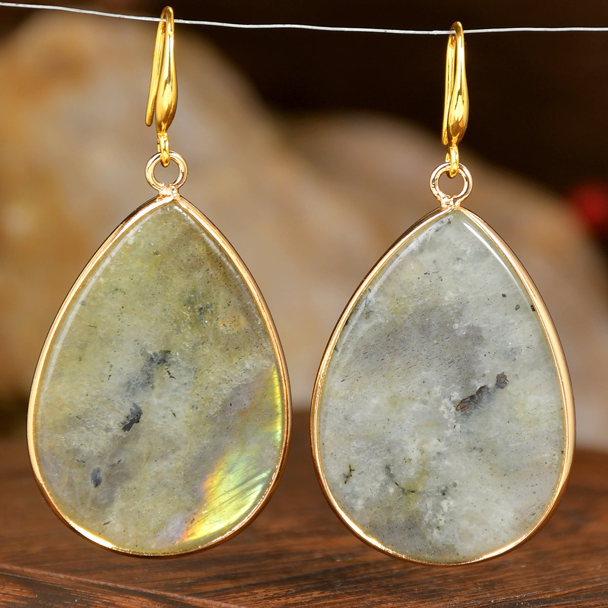 Retro Water Drop Earrings - Vintage Teardrop Statement Earrings USA