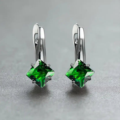 Light Luxury Diamond Design Earrings - Simple Elegant Style