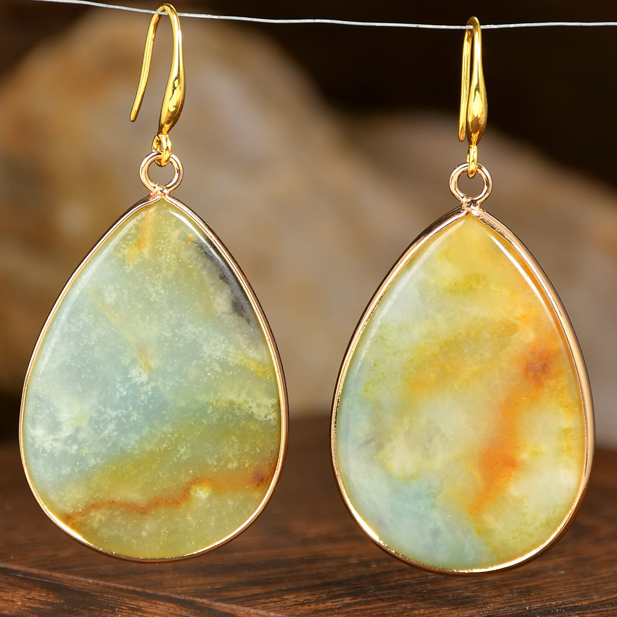 Retro Water Drop Earrings - Vintage Teardrop Statement Earrings USA