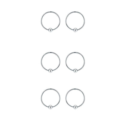 Hypoallergenic Sterling Silver Small Huggie Hoop Earring