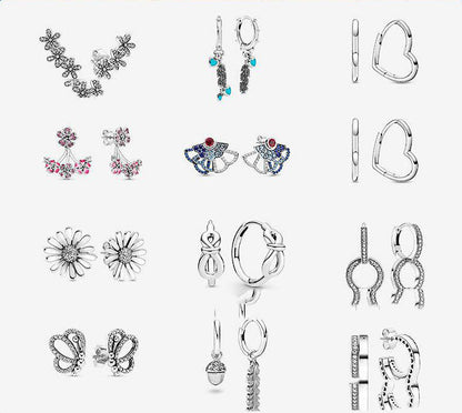Sterling Silver 925 Earring Heart