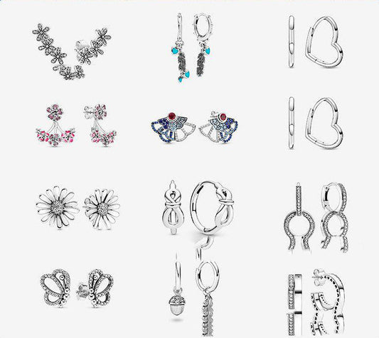 Sterling Silver 925 Earring Heart