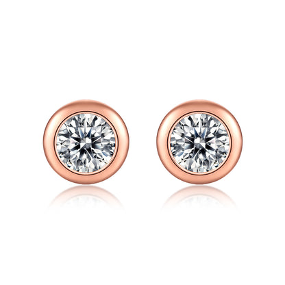Moissanite Bubble Stud Earrings - S925 Silver Simple Perception Style