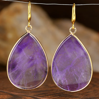 Retro Water Drop Earrings - Vintage Teardrop Statement Earrings USA