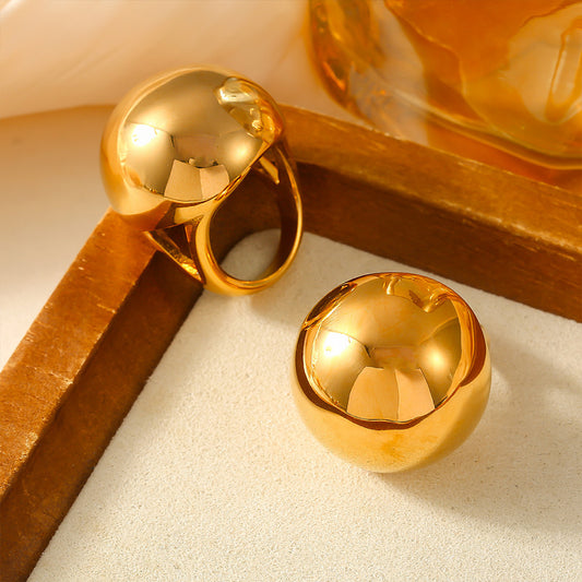 Ball Ring - Exaggerated Personalized Stainless Steel Statement Design