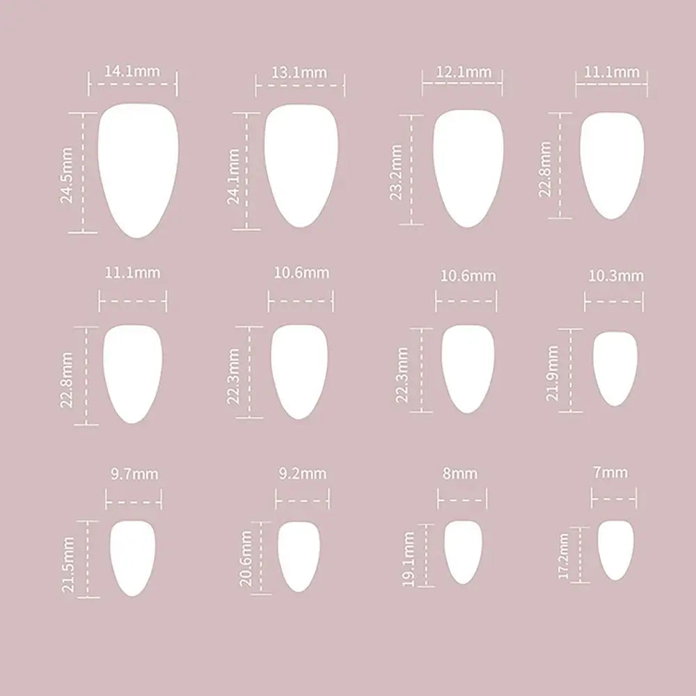 24/30PCS Reusable 3D Effect False Nail Green Ripple Glitter Press on Nails Full Cover Pink Bow Nail Tips for Women Girl