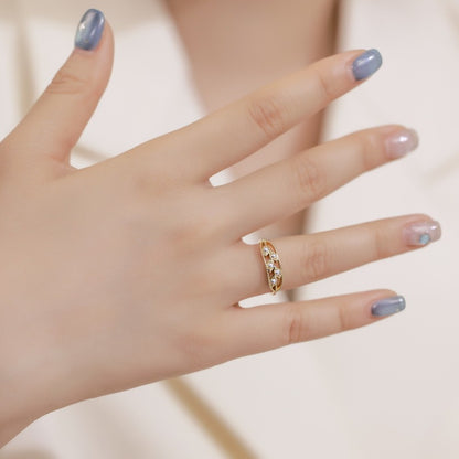 Shell Pearl Ring - Women's Fashion Personality Geometric Design