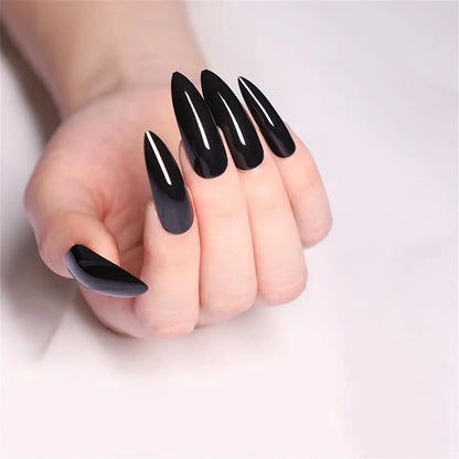 24pcs Glitter Short Almond False Nails Pink Aurora Ellipse Fake Nails Press on Nails DIY Manicure Detachable Full Cover Nail Tip