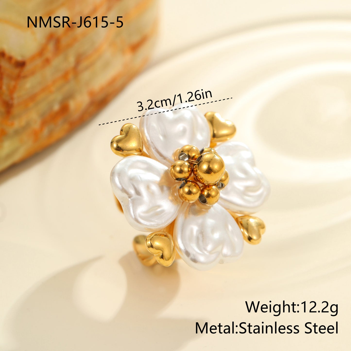 Colorful Flower Ring - Dopamine Vibes Adjustable Floral Jewelry USA