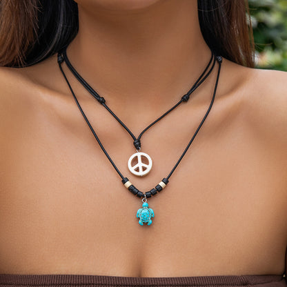 Starfish Shell Necklace - Ocean Beach Statement Jewelry USA