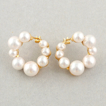 Japanese Style Earrings - Kawaii Shell Bead Girl Jewelry USA