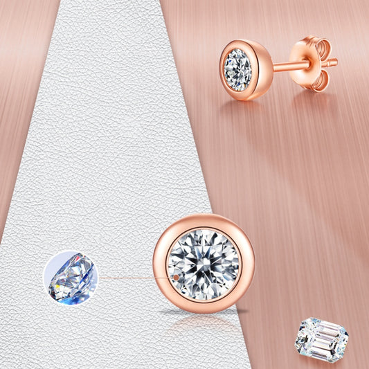 Moissanite Bubble Stud Earrings - S925 Silver Simple Perception Style